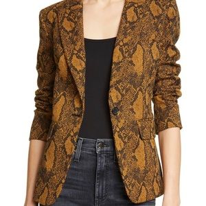 Joie Anilah Mesa Blazer Snakeprint 00 Copper Black
